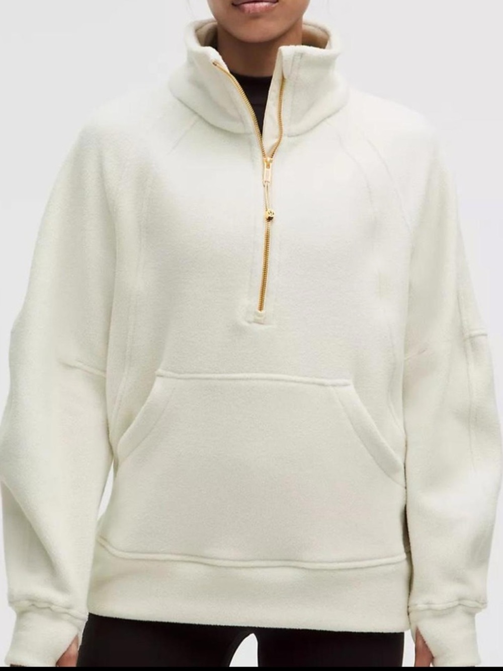 Lululemon Fleece Scuba Neck 3/4 Zip